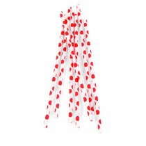 Papier Strohhalme mit großen, roten Punkten