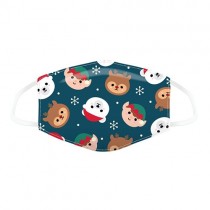 Kinder Mundschutz mit Wintertiere