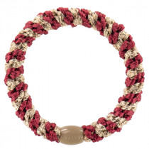 Kknekki Haargummi Bordeaux Beige Glitter