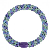 Kknekki Haargummi Purple Green Glitter Stripe