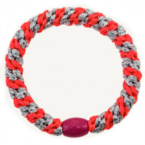 Kknekki Haargummi Neon Pink Silver Glitter