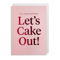 Klappkarte "Let`s cake out!" 