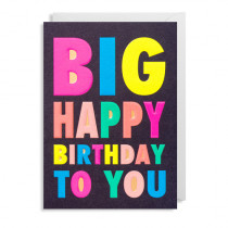 Klappkarte "Big Happy Birthday to you" 