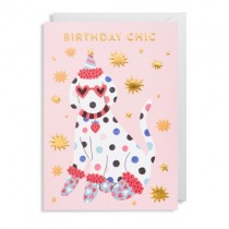 Klappkarte "Birthday Chic Dog" 
