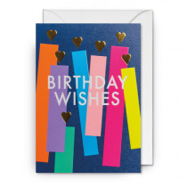 Klappkarte "Birthday Wishes" 