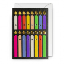 Klappkarte "Birthday Wishes Candles" 