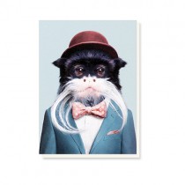 Tierportrait Klappkarte Tamarin