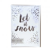 Klappkarte LET IT SNOW