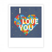 Pickmotion Mini Pic Karte "I love you Tetris" 
