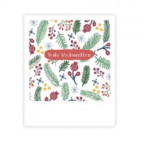 Pickmotion Mini Pic Karte "Frohe Weihnachten Pine Leaves" 
