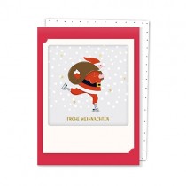Pickmotion Mini Pic Klappkarte "Skating Santa"