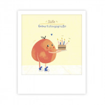 Pickmotion Mini Pic Karte "Süße Geburtstagsgrüße Pfirsich" 