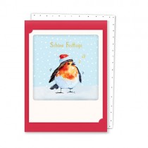 Pickmotion Mini Pic Klappkarte "Schöne Festtage Rotkehlchen"