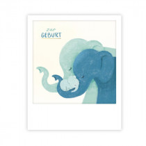 Pickmotion Mini Pic Karte "Zur Geburt Elefanten" 