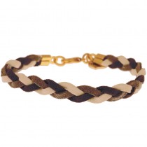 Armband Wildleder Mix Braun