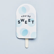 Klappkarte Ice Cream "You're sweet"