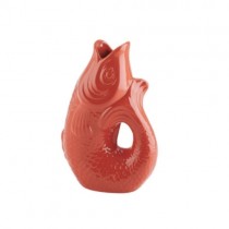 Fisch Vase Monsieur Carafon S Coral Red 