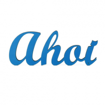 3D Schrift "Ahoi" Dunkelblau