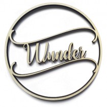 3D Schrift "Wunder" 