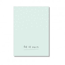 Karte Papier Ahoi "Let it snow"