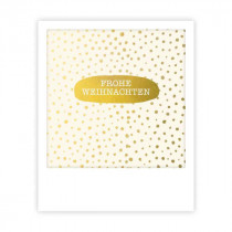 Pickmotion Mini Pic Karte "Frohe Weihnachten Golden Snow"