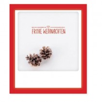 Pickmotion Klappkarte "Frohe Weihnachten Tannenzapfen"