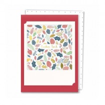 Pickmotion Mini Pic Klappkarte "Frohes Fest Blätter&Zapfen"