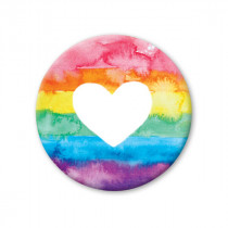 Pickmotion Magnet 32mm Rainbow Heart