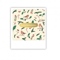 Pickmotion Mini Pic Karte "Frohe Weihnachten Rotkehlchen"