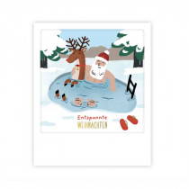 Pickmotion Mini Pic Karte "Santa Pool Party"