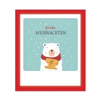 Pickmotion Mini Pic Klappkarte "Frohe Weihnachten Bär" 