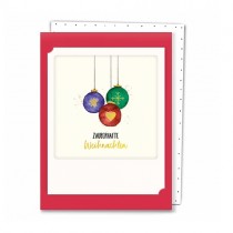 Pickmotion Mini Pic Klappkarte "Zauberhafte Weihnachten Kugeln"
