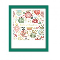 Pickmotion Mini Pic Klappkarte "Frohe Weihnachten Christbaumkugeln" 