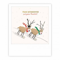 Pickmotion Karte "Frohe Weihnachten Rentier Duo"