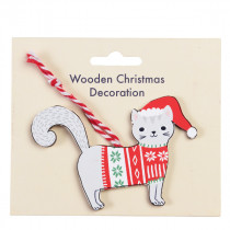 Anhänger Weihnachtskater 