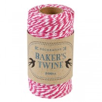 Bakers Twine Rosapink Weiß