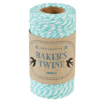 Bakers Twine Türkisgrün Weiß 