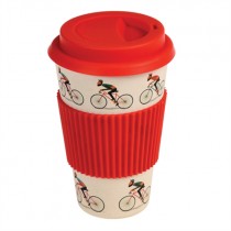Bamboo To-go Becher "Retro Bicycle" 