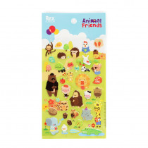 Puffy Sticker Set Animal Friends