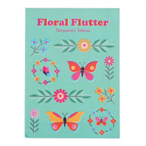 Fun Tattoo Set Blumen und Schmetterlinge