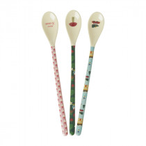 Melamin langes Löffel Set "Xmas Print"