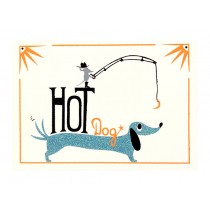Bild "Hot Dog" Blau