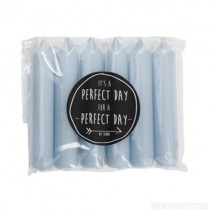 Kerzen 6er Set "Chalk Blue"