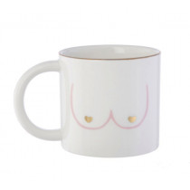 Becher mit Henkel "Girl Power Boobies" 