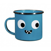 Emaille Becher mit Monster 