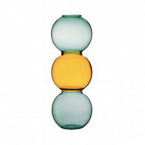 Vase "Bubble" Türkis & Gelb 