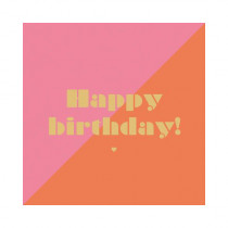 Servietten "Happy Birthday"