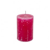 Stumpenkerze 7cm x 10cm Pink