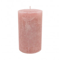Stumpenkerze 10cm x 15cm Altrosa, 120 Stunden