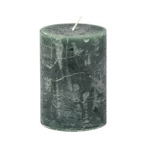 Stumpenkerze 10cm x 15cm Hunter Green, 120 Stunden